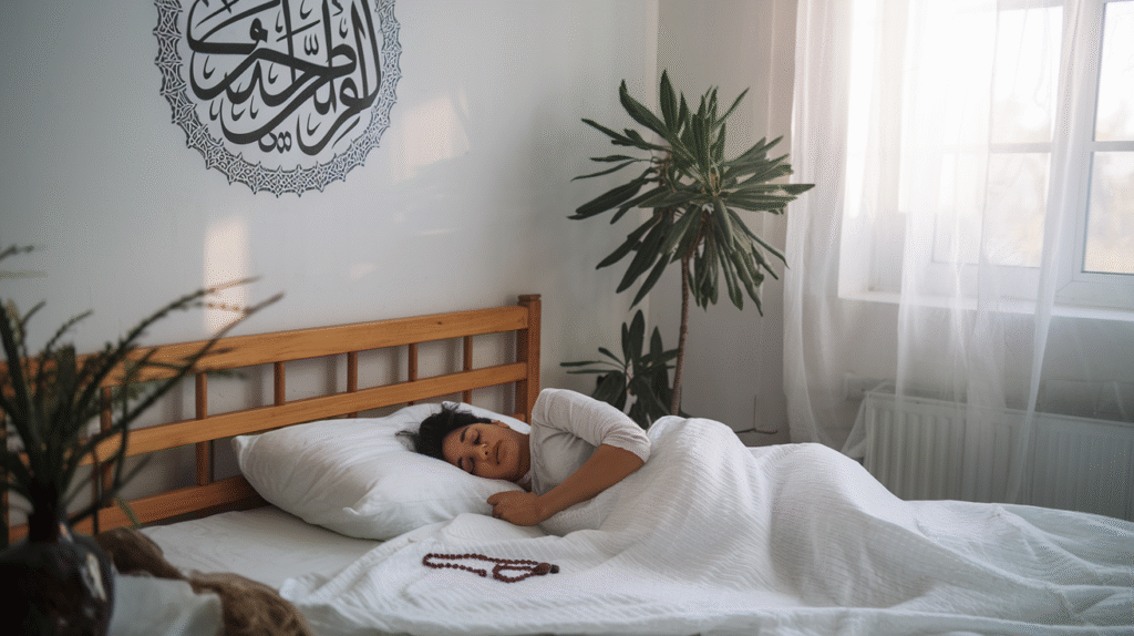 Personne réfléchissant après un rêve de voyante selon l'interprétation islamique