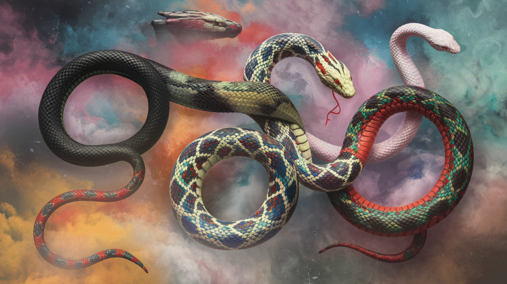 Rêve de serpent symbolisant la transformation personnelle et l'inconscient