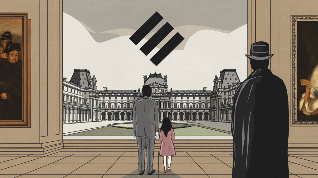 Le mystérieux signe des rêves planant au-dessus du Louvre dans le manga d'Urasawa