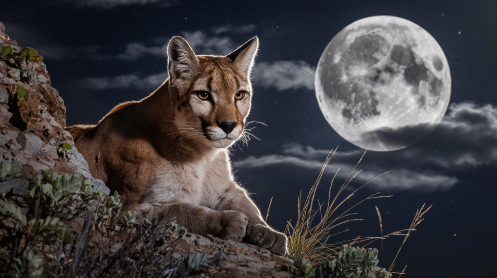 Puma majestueux dans un rêve symbolisant la force intérieure