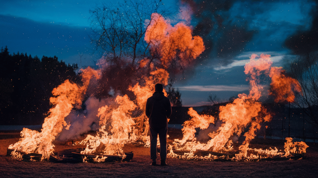 Rêve symbolique de feu aux multiples interprétations psychologiques