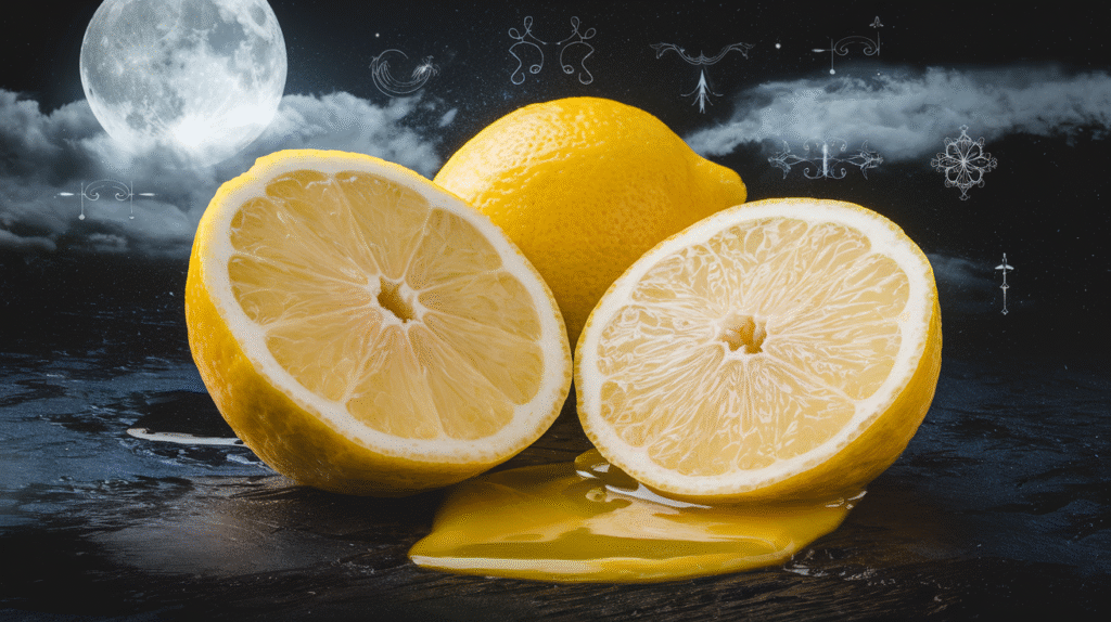 Citron coupé symbolisant l'interprétation des rêves de citron